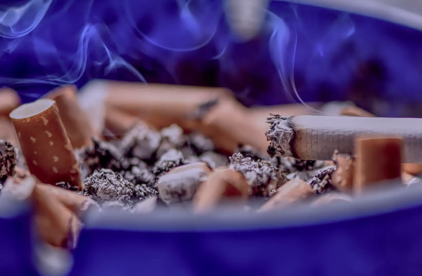Cigarettes and ashtray, illustrative (photo credit: PXFUEL)