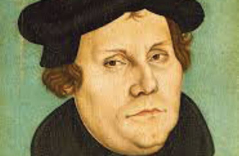 MARTIN LUTHER – Jews in all generations were accused of killing the alleged son of God, Jesus, and were charged with the responsibility for his death. (photo credit: REUTERS)