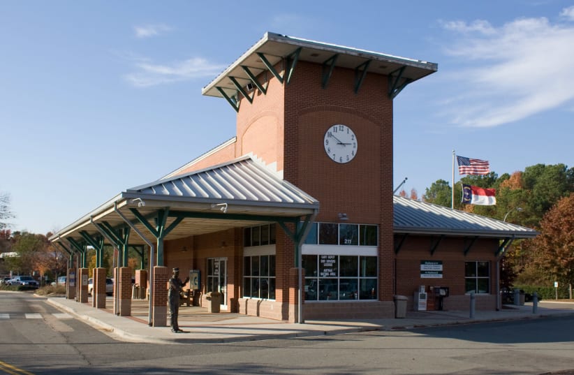 Amtrak station in Cary, North Carolina (photo credit: ERICH FABRICIUS/WIKIMEDIA COMMONS)