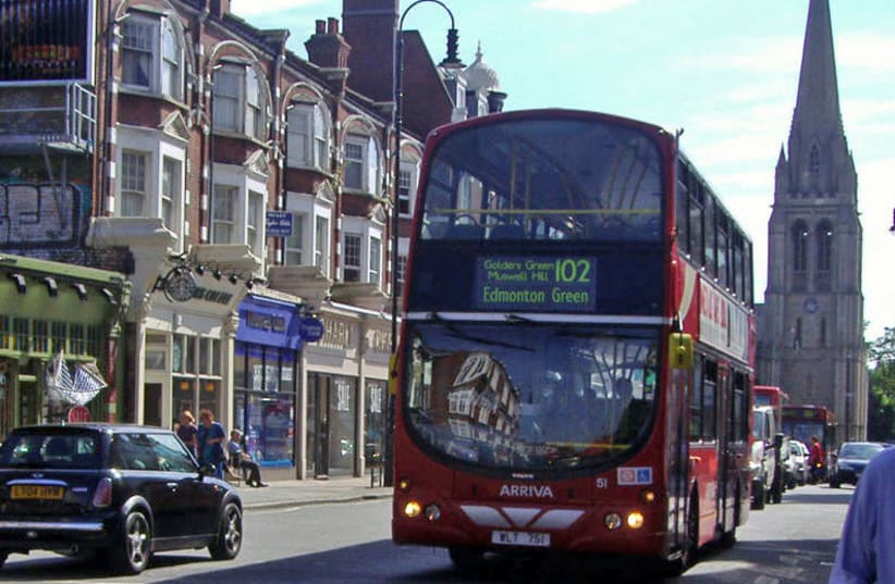 The 102 bus at Muswell Hill (photo credit: Wikimedia Commons)
