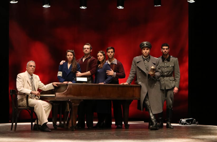 The cast of a new production at the Habima national theater Masada 1942 (photo credit: ELITZUR REUVENI)