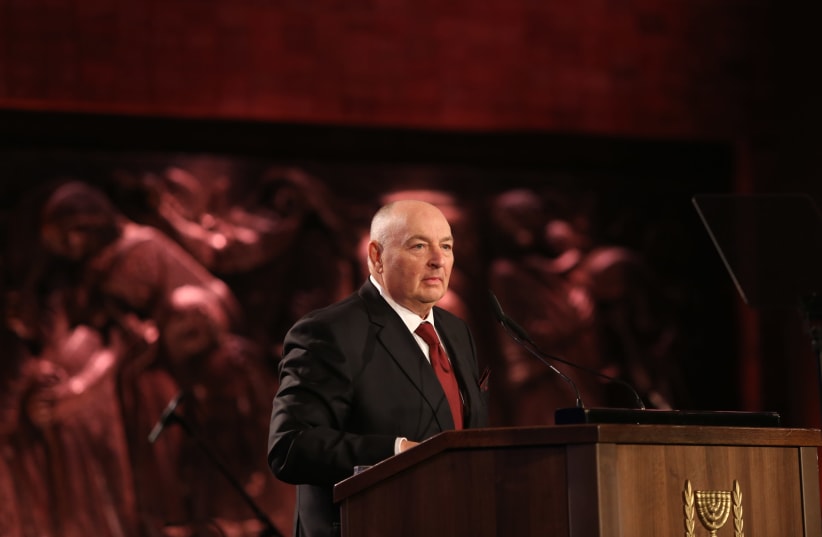 President of the World Holocaust Forum Foundation Dr. Moshe Kantor (photo credit: ALEX KOLOMOISKY / POOL)