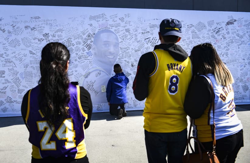 Kobe Bryant Tribute (photo credit: REUTERS)