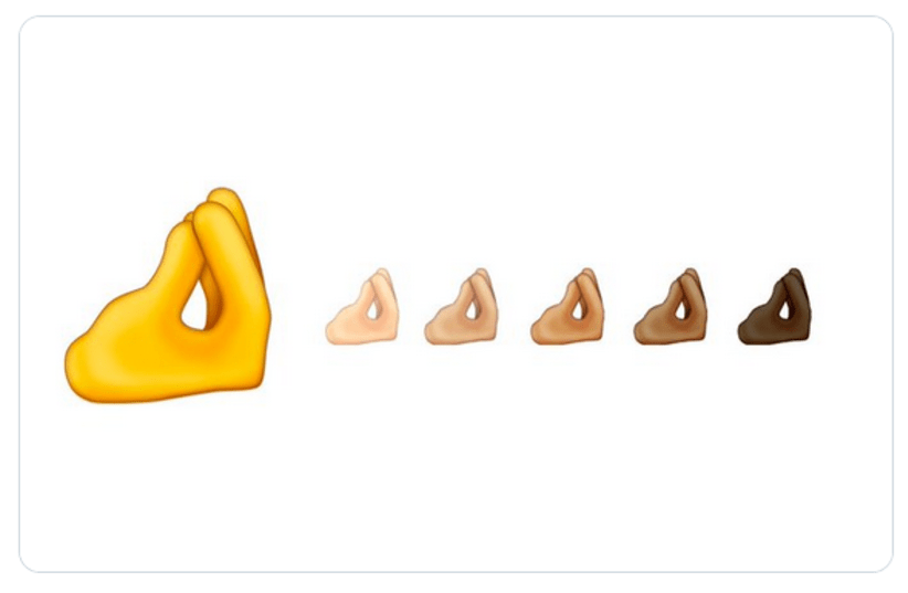 Pinched fingers emoji (photo credit: TWITTER)