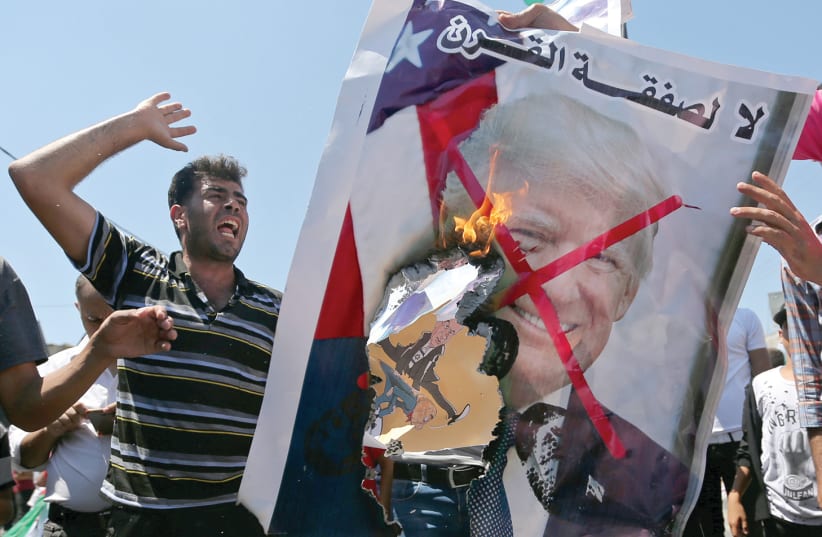 PALESTINIANS REJECT the ‘Deal of the Century.’ (photo credit: REUTERS)