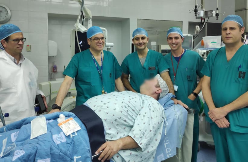 Jerusalem's first Endoscopic Sleeve Gastroplasty being performed at  Hadassah Hebrew University Medical Center in Ein Kerem. (photo credit: HADASSAH UNIVERSITY MEDICAL CENTER)