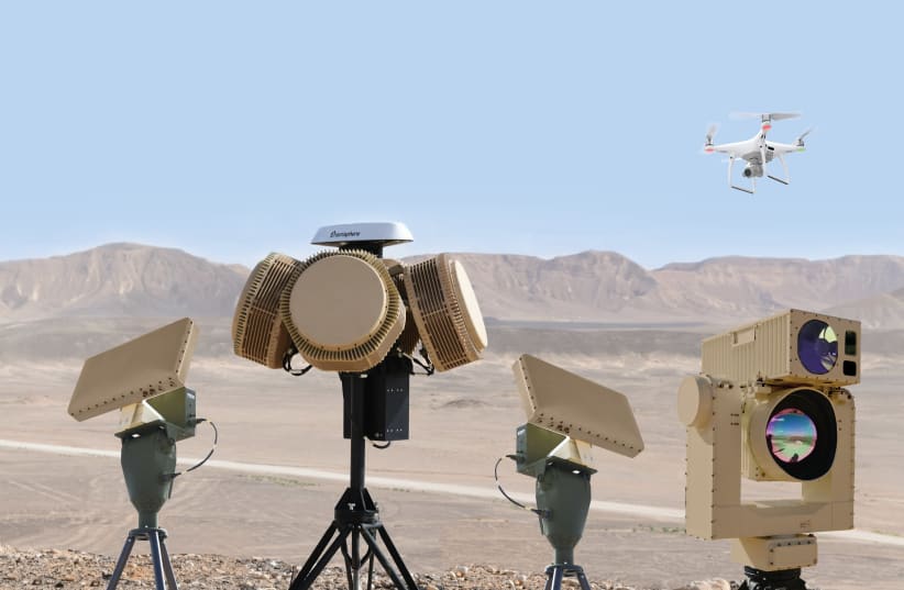 Drone Dome Rafael laser defense system (photo credit: RAFAEL ADVANCED DEFENSE SYSTEMS)