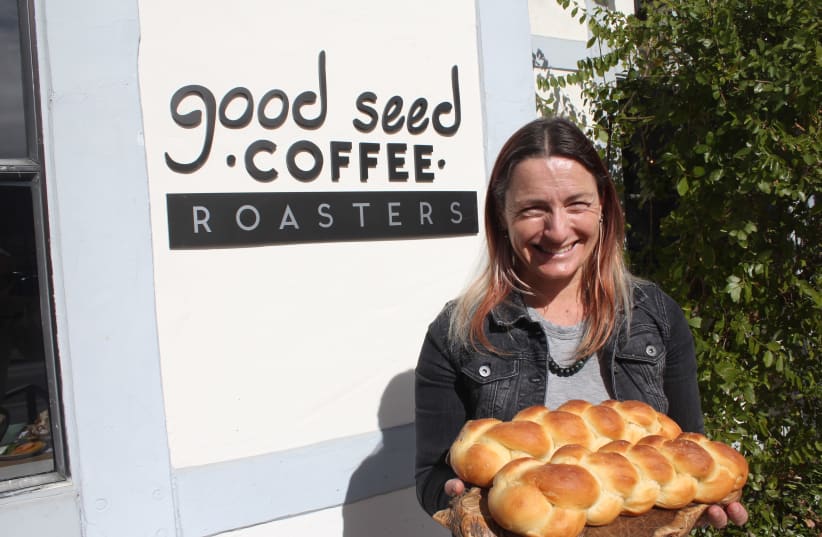 LEYLA WILLIAMS bakes challot for Shabbat in Solvang. (photo credit: GEORGE MEDOVOY)