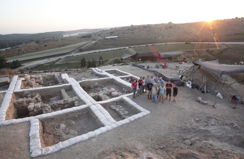 A team of archaeologists, led by Prof. Yosef Garfinkel of the Hebrew University of Jerusalem’s Institute of Archaeology and Prof. Michael Hasel at Southern Adventist University in Tennessee, revealed extensive ruins of a Canaanite temple dating  (photo credit: Courtesy)