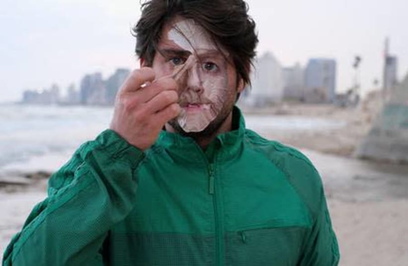 “Public Interaction: A Printed Mask on my Face” (2019) (photo credit: GUY AON AND YUKI JAMES)