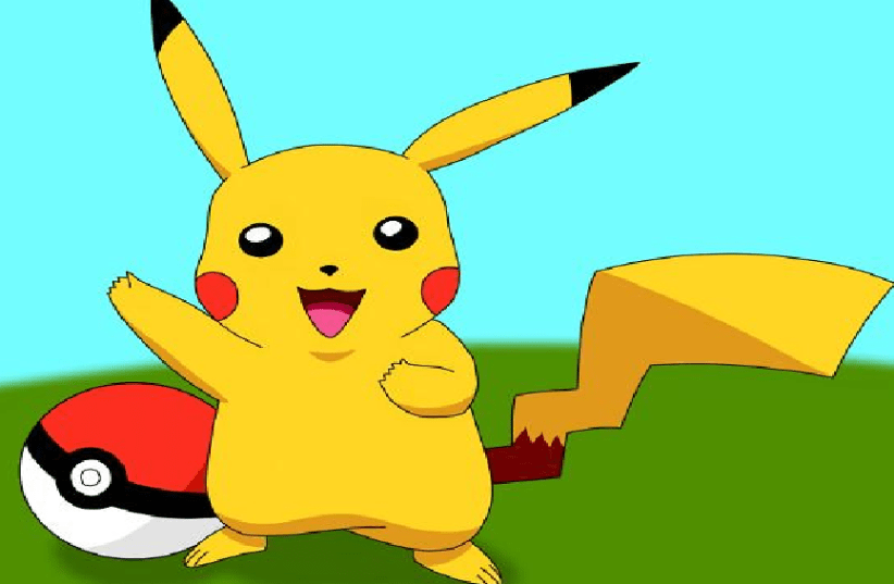 A drawing of Pikachu for the Nintendo game (photo credit: FLICKR)