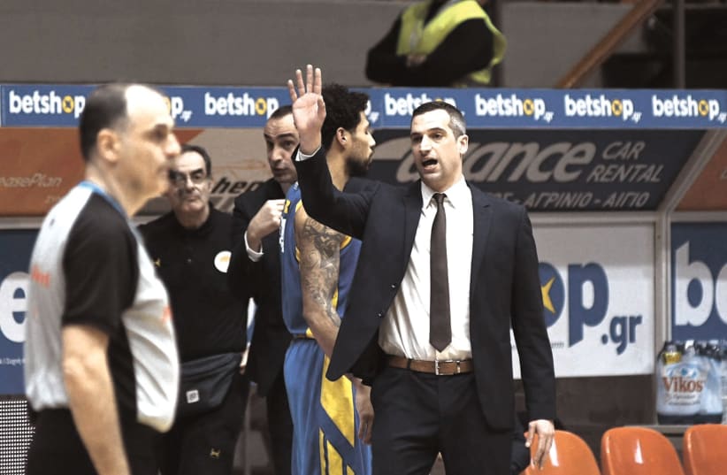 NIKOS PAPANIKOLOPOULOS has coached Peristeri to an unexpected Champions League Top 16 result in his first season at the helm (photo credit: INTIME SPORTS/COURTESY)