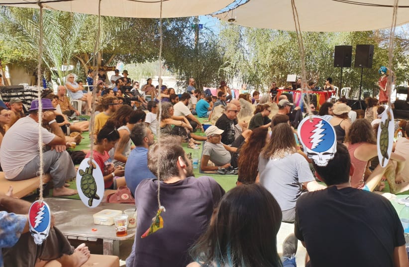PARTICIPANTS GROOVE at last year’s Dead Gathering in the Arava. (photo credit: Courtesy)