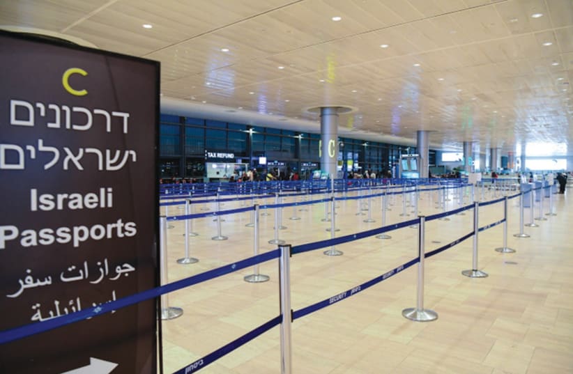 AN EMPTY departure hall of Ben-Gurion Airport this week – Israel’s policies to contain the spread of coronavirus were clearly prescient. (photo credit: FLASH90)