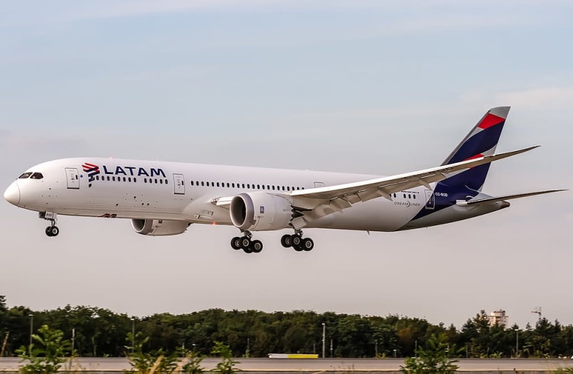LATAM Boeing 787-9 Dreamliner. (photo credit: Wikimedia Commons)