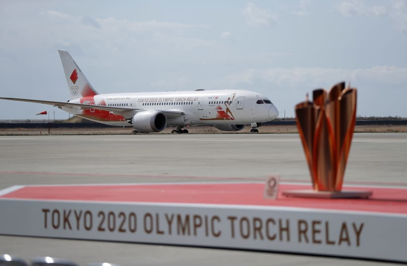 Arrival of Olympic Flame from Greece to Japan (photo credit: REUTERS/ISSEI KATO)