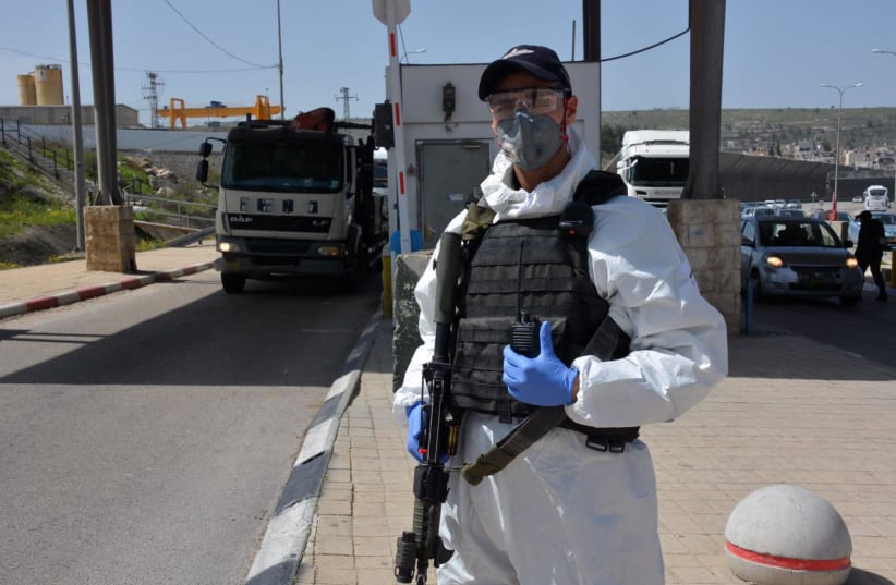 National struggle to curb the spread of the coronavirus in Israel (photo credit: POLICE SPOKESPERSON'S UNIT)