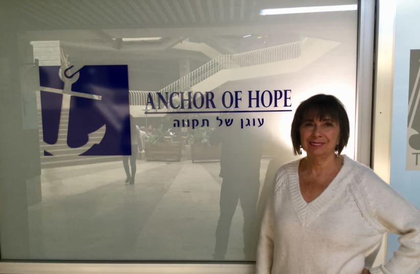 Katherine Snyder at the Anchor of Hope Counseling Center in Jerusalem. (photo credit: PAUL CALVERT)