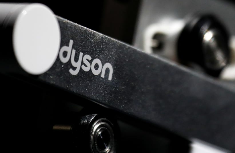 FILE PHOTO: A Dyson logo is seen on one of company's products presented during an event in Beijing, China September 12, 2018 (photo credit: REUTERS/DAMIR SAGOLJ/FILE PHOTO)
