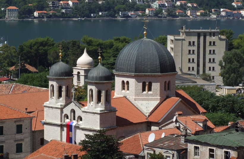 A Serbian Orthodox church is seen in the city of Kotor. (photo credit: Wikimedia Commons)