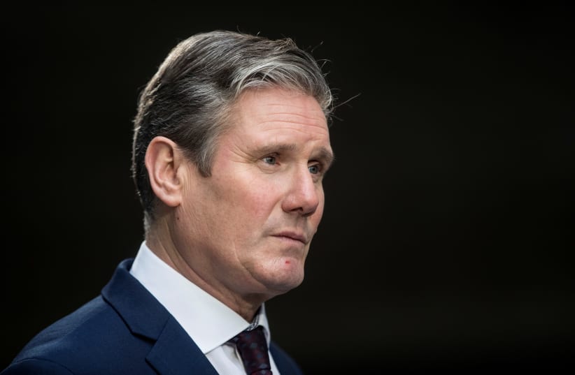 New Labour Party leader Keir Starmer  (photo credit: REUTERS/SIMON DAWSON)