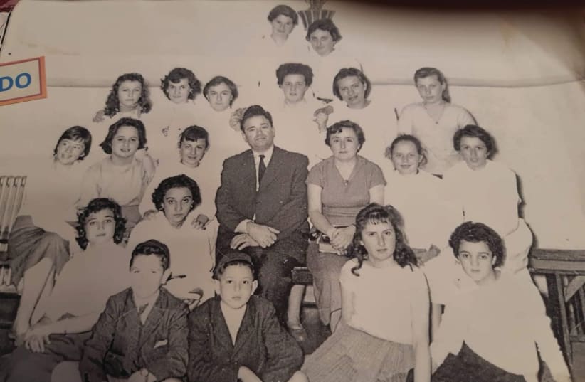 Eliezer Ungar with his students when he served as principal of a Jewish school in Uruguay (photo credit: JOEL RAPPEL)