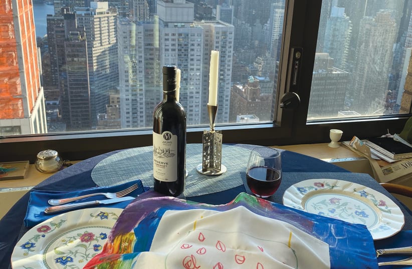 Celebrating Passover in New York with Israeli wine. (photo credit: Courtesy)