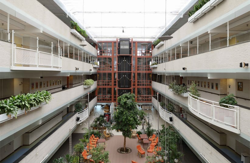 The atrium at the Beth Shalom nursing home in Amsterdam, which has been Dutch Jewry’s hardest-hit institution from the coronavirus.  (photo credit: BOP ARCHITECTEN)