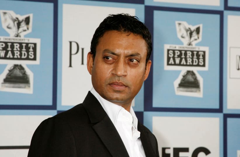 Irrfan Khan, Best Supporting Male nominee for "The Namesake", arrives at the 2008 Film Independent's Spirit Awards in Santa Monica, California (photo credit: REUTERS)