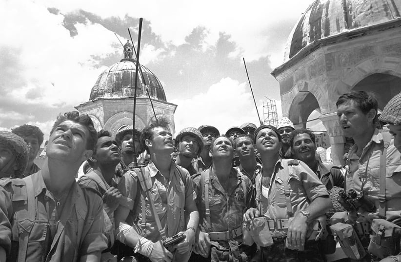 Paratroopers at the Temple Mount, 1967 (photo credit: Courtesy)