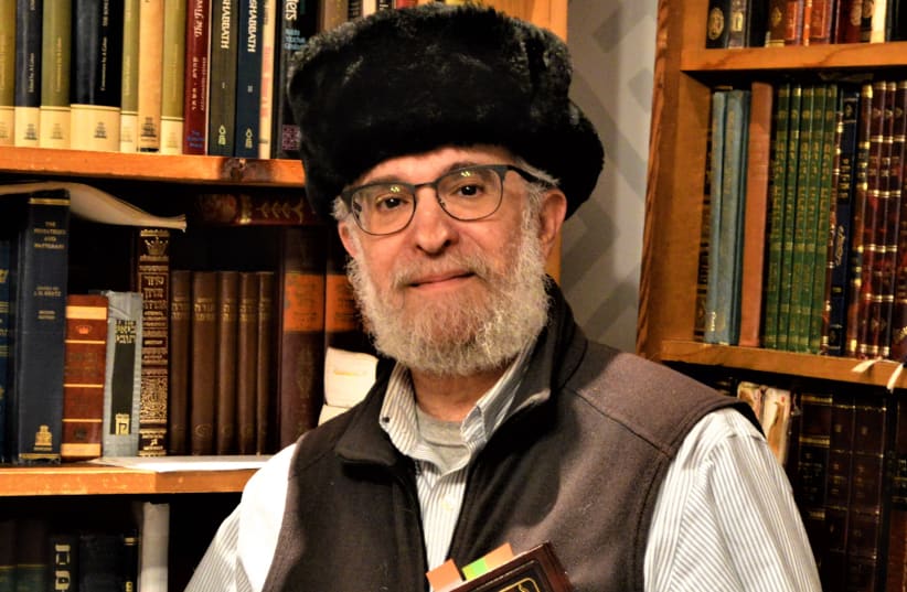 Rabbi Eliahu Klein at his home in Providence, Rhode Island (photo credit: SHAI AFSAI)