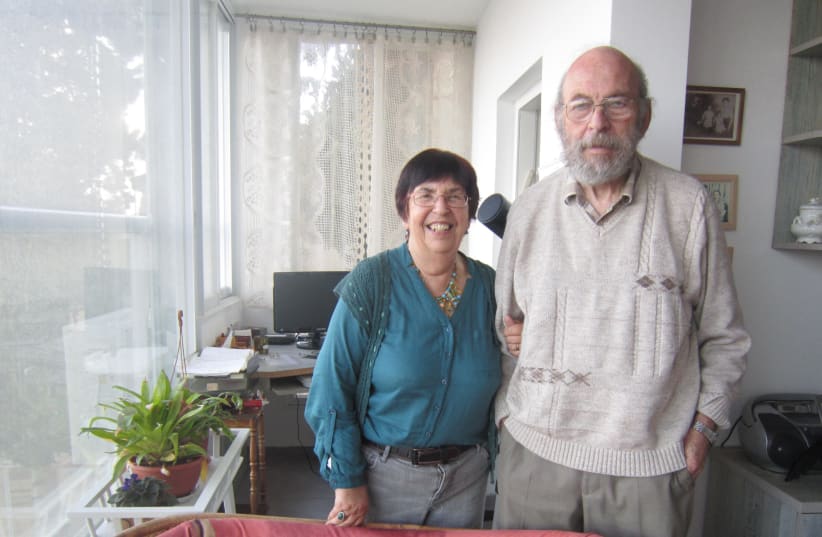 Wendy Blumfield and her late husband, David, in 2014 (photo credit: WENDY BLUMFIELD)