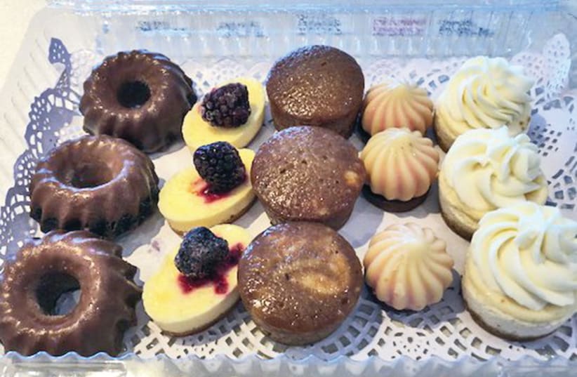 Nick Dubb's mini-tastes, each of his five most popular desserts (photo credit: Courtesy)