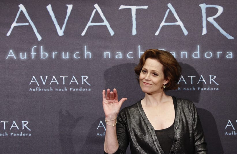 US actress Sigourney Weaver poses for the media to promote the latest movie Avatar in Berlin, December 8, 2009 (photo credit: TOBIAS SCHWARZ / REUTERS)