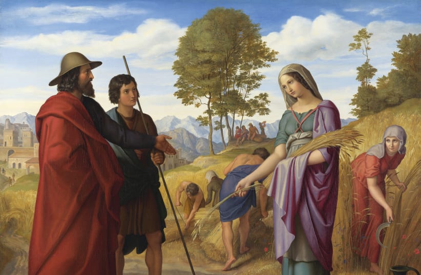RUTH IN Boaz’s field. Conversion dilemmas are now a national affair, not a personal one.  (photo credit: JULIUS SCHNORR VON CAROLSFELD/WIKIPEDIA)