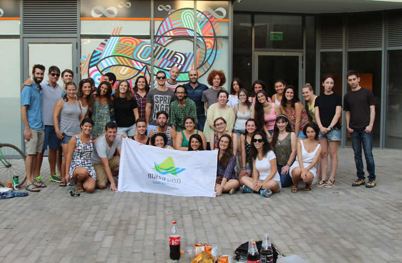 Participants in a Masa Israel Journey program (photo credit: MASA ISRAEL JOURNEY)