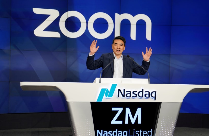 Eric Yuan, CEO of Zoom Video Communications (photo credit: REUTERS/CARLO ALLEGRI)