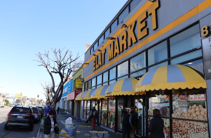 Elat Market is located in the Pico-Robertson neighborhood of Los Angeles. (photo credit: JOSEFIN DOLSTEN/JTA)