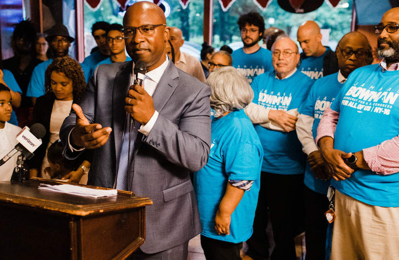Jamaal Bowman has spoken about his experiences with police harassment and violence as a Black teen and man in the Bronx (photo credit: BOWMAN FOR CONGRESS/JTA)