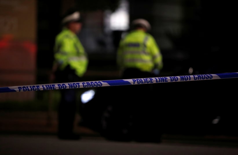 Scene of reported multiple stabbings in Reading (photo credit: REUTERS)