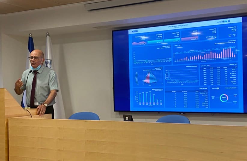 Israel's newly appointed Health Ministry director-general Chezy Levy in his first address to the media on Sunday (photo credit: HEALTH MINISTRY)