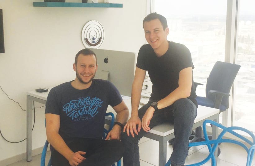 ARBOX CEO and co-founder Alen Debensason (left) and co-founder Ran Lev (photo credit: Courtesy)