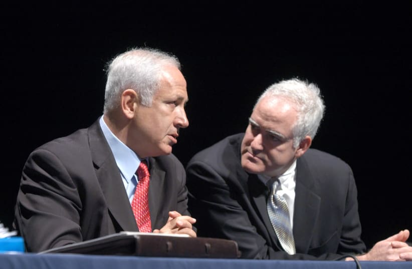 Prime Minister Benjamin Netanyahu chats with Dr. Ganor (photo credit: Courtesy)