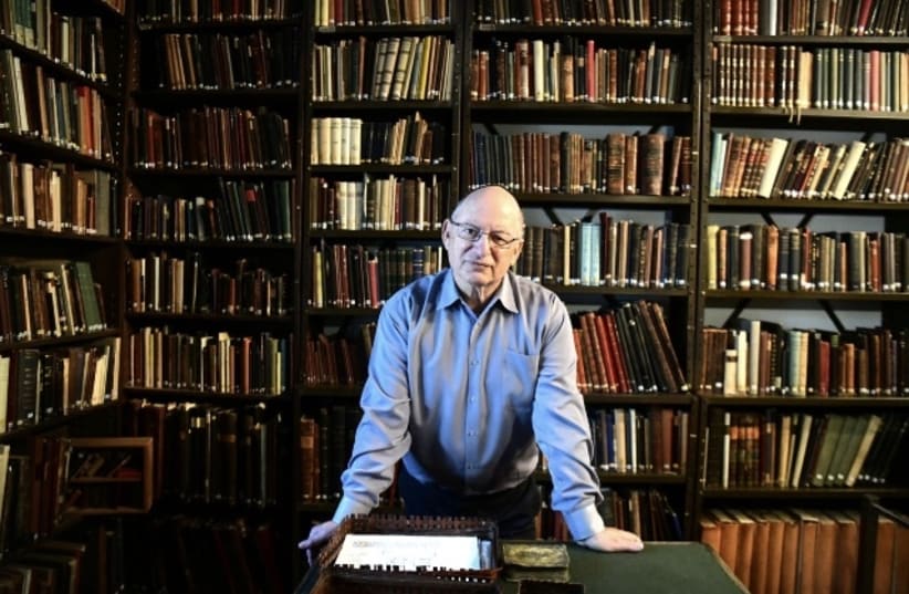 Dr. Joel Rappel at the S.Y. Agnon Library in Jerusalem (photo credit: YOSSI ZELINGER)
