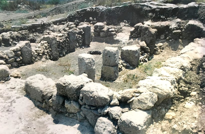 Building at Tel Hadid dating back to the eighth and seventh centuries B.C.E. (photo credit: COURTESY OF THE TEL HADID EXPEDITION)