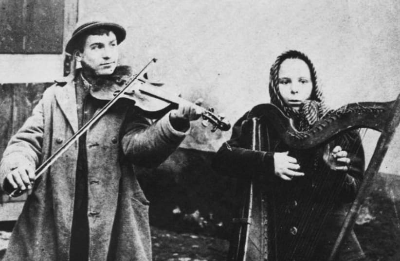 JEWISH MUSICIANS in Russia, 1890: The exiled Jews in the second era of Judaism were perceived by Europeans just as they were by the Edomites.  (photo credit: PAUKRUS/FLICKR)