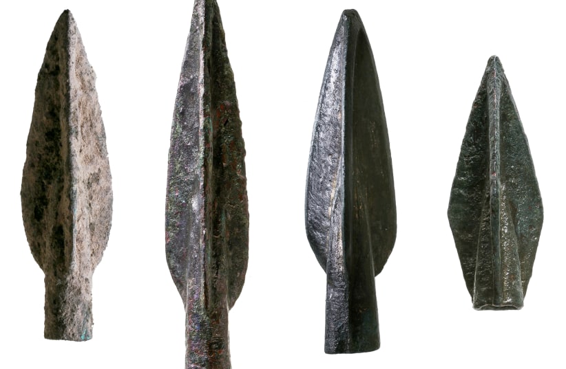 Scythian-Iranian arrowheads (photo credit: INSTITUTE OF ARCHAEOLOGY/TEL AVIV UNIVERSITY)