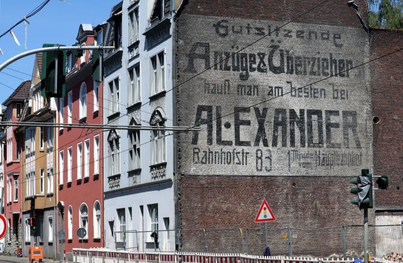 Another structure protected the Alexander family's century-old mural in Gelsenkirchen, Germany. (photo credit: COURTESY OF GELSENZENTRUM E.V.)