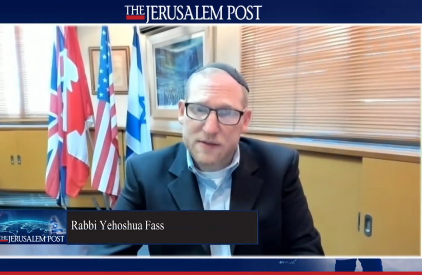 Rabbi Yehoshua Fass, co-founder and executive director of Nefesh B’Nefesh (photo credit: JERUSALEM POST)