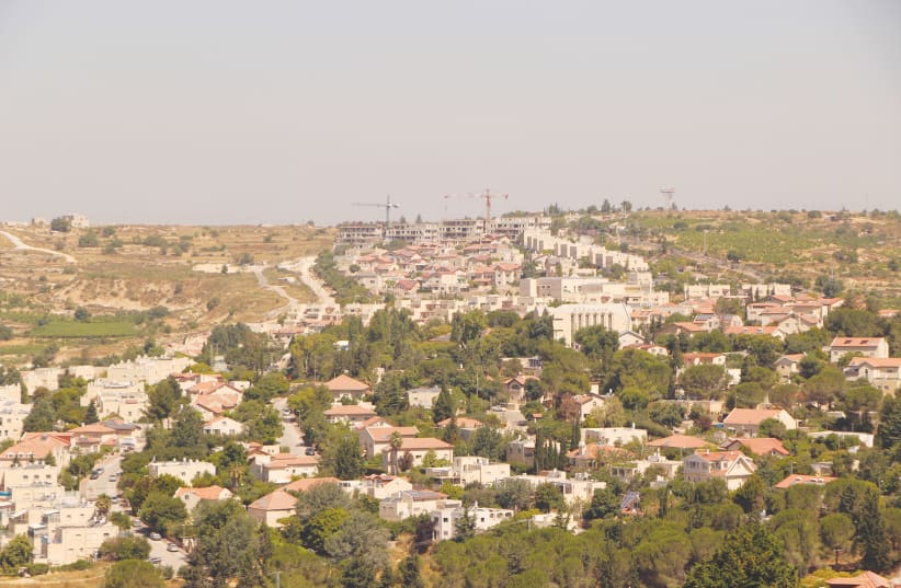 THE SETTLEMENT of Elazar, 18 km. south of Jerusalem, as it looked last week. (photo credit: GERSHON ELINSON/FLASH90)